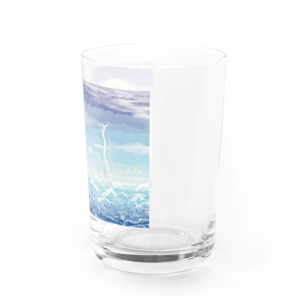 葵い空よりの竜出ずる狭間 Water Glass :right