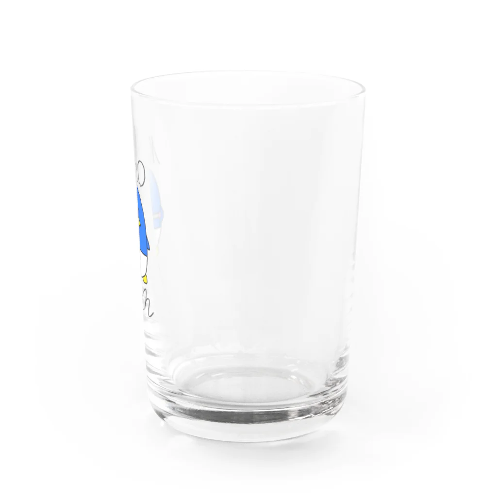 悪魔の力を身につけたハルフウェイ(まおーぺん)のまるっこいオオぺんぎん Water Glass :right