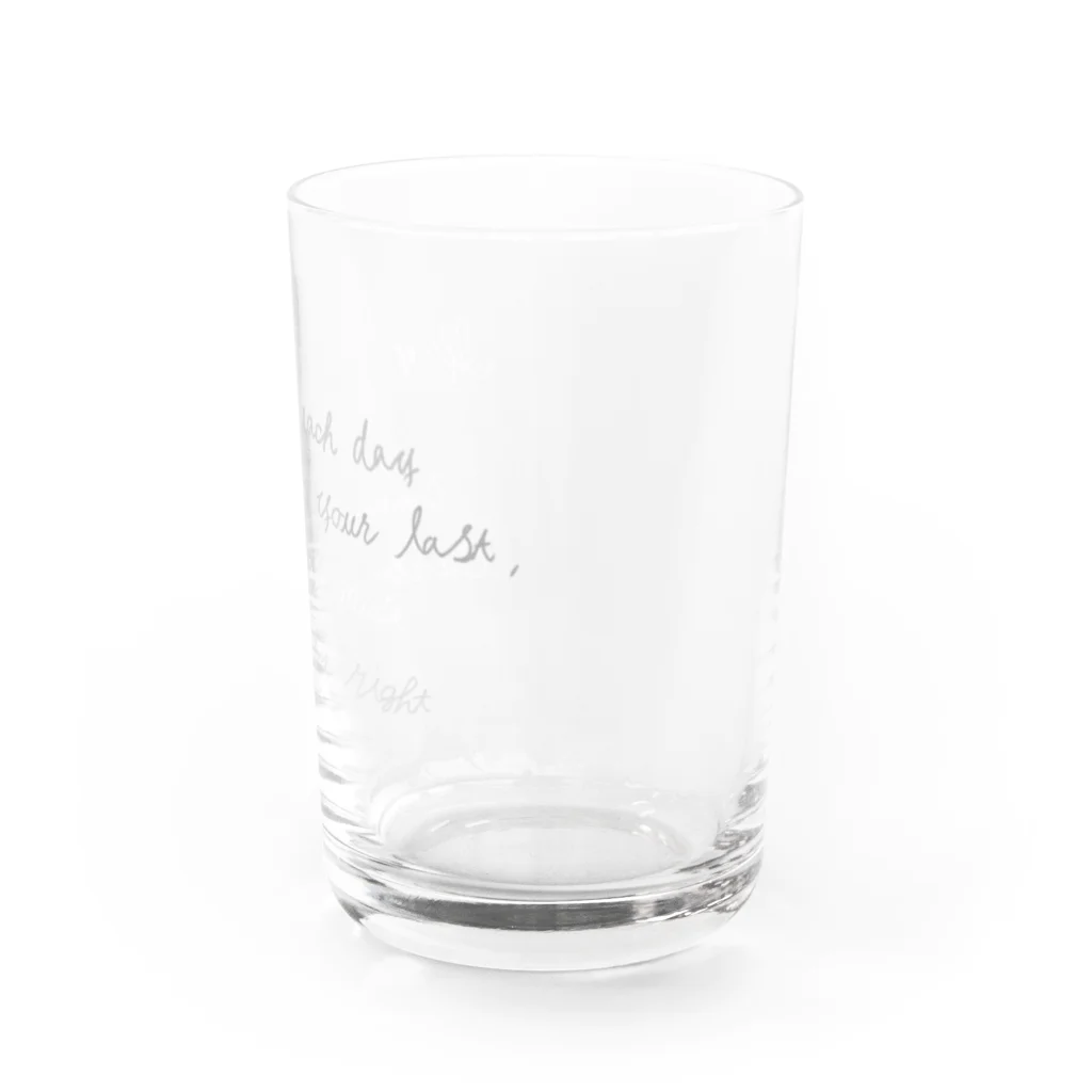 パーペキの消えかかり名言 Water Glass :right