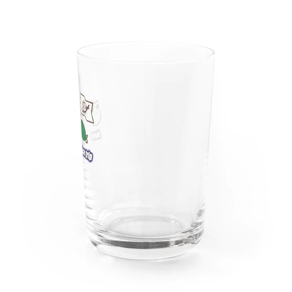 ネクストラベルの幸せを呼ぶウミガメ Water Glass :right