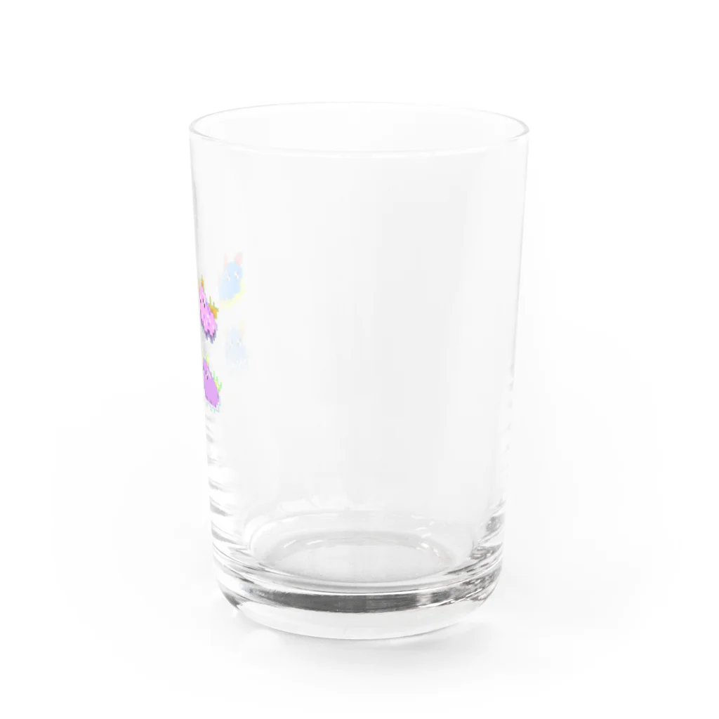 ToBi☆BeGu shopのドットのウミウシくん Water Glass :right