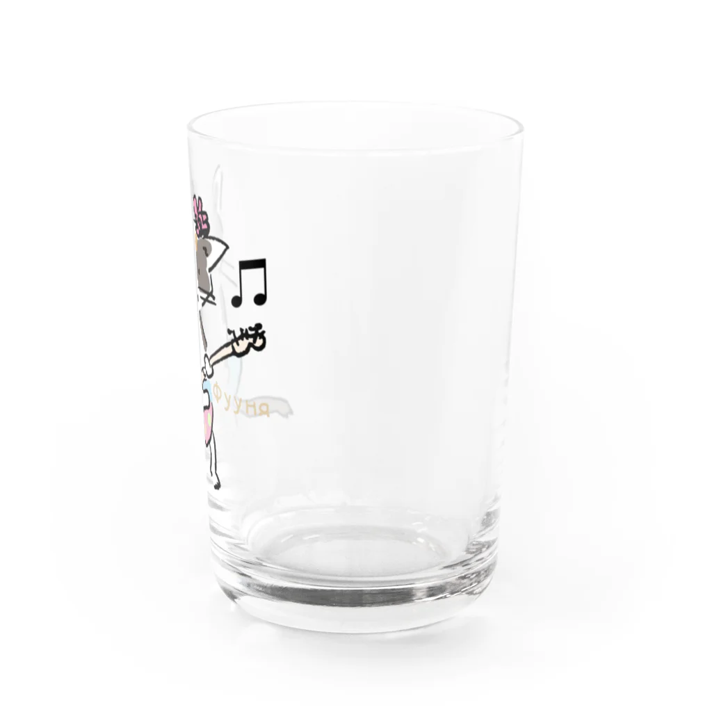 ビューン ワークスのミケ猫　フーニャ　ギタリスト Water Glass :right