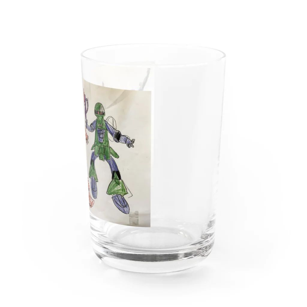 tatata...の赤×緑 Water Glass :right