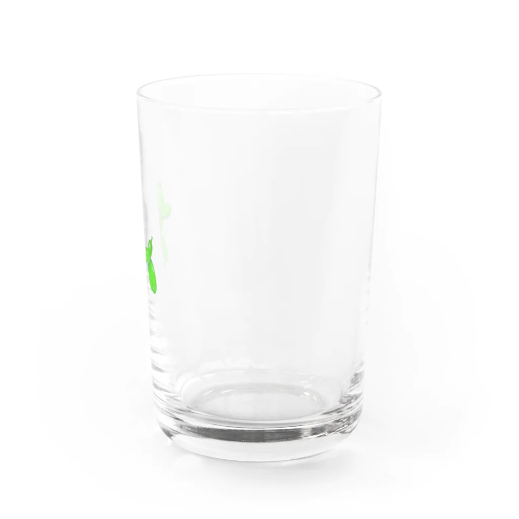 BEEのBalloon Boy Green Water Glass :right