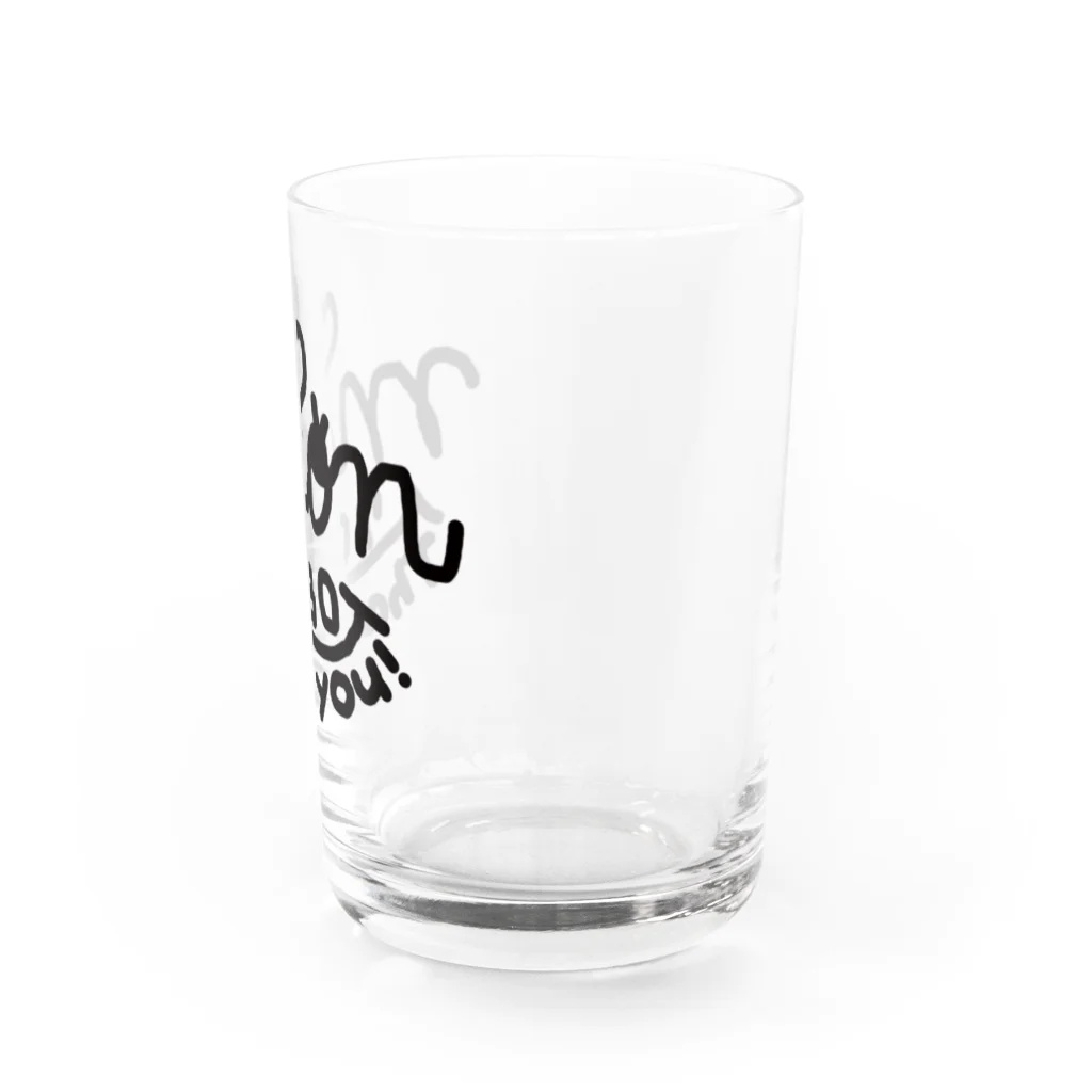 7030ナオミオ百貨のmionサイン柄グッズ Water Glass :right