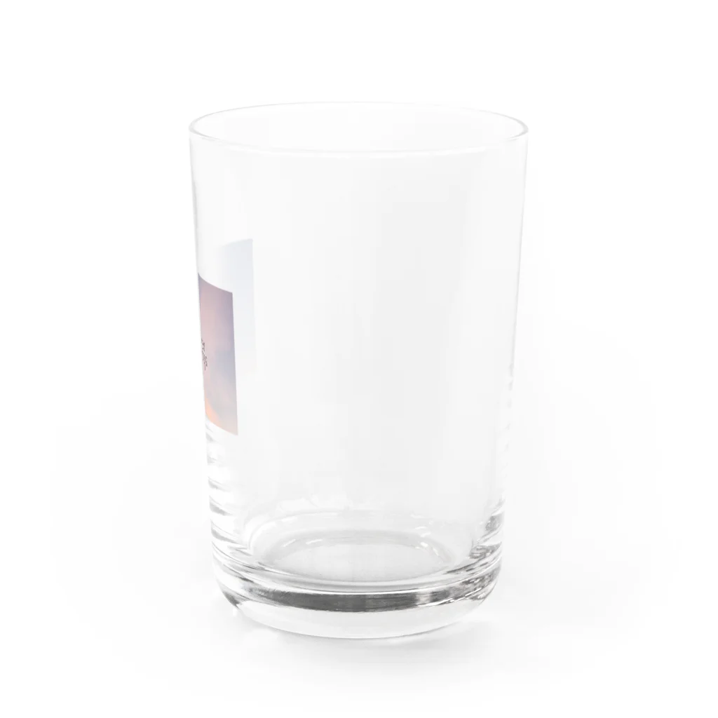 flower showerのkawaii osora Water Glass :right