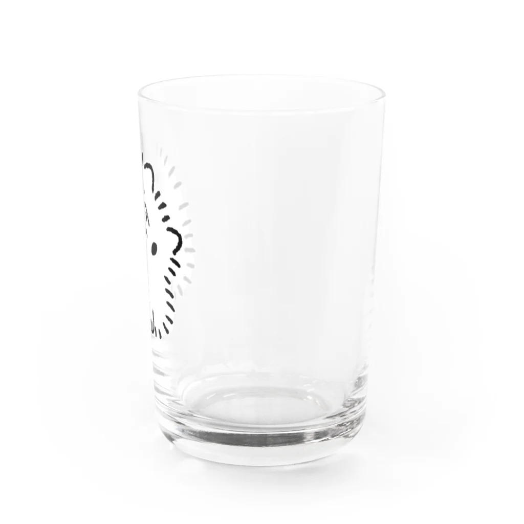 ポメちゃん！！！のこくびをかしげるポメちゃん Water Glass :right