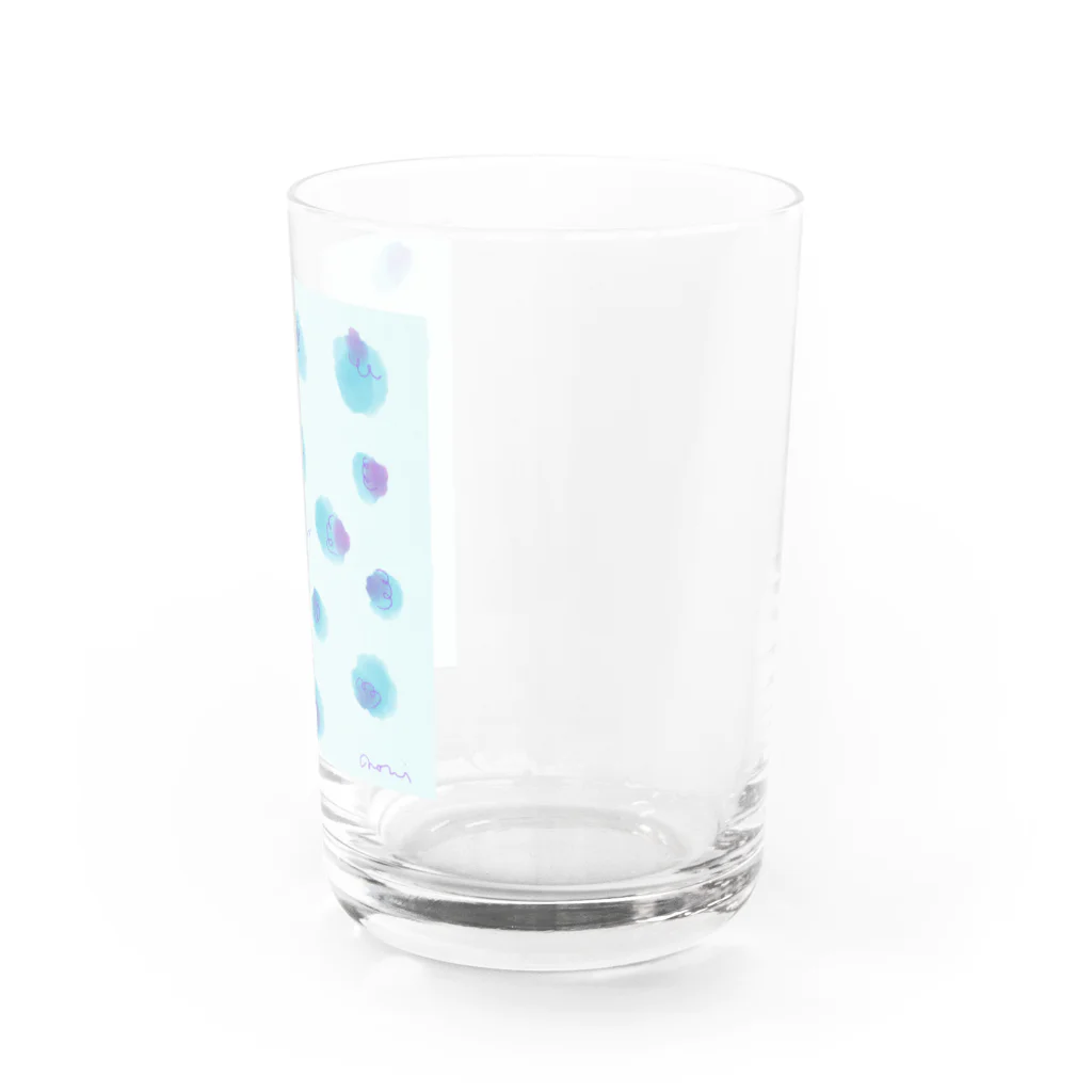 Nami colorartのBlue pattern Water Glass :right