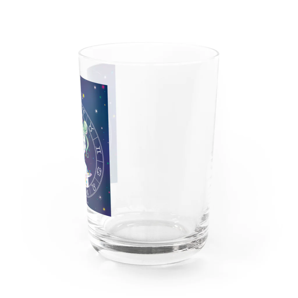 イラストレーター＊サトウユカの星座シリーズ＊天秤座ガール Water Glass :right