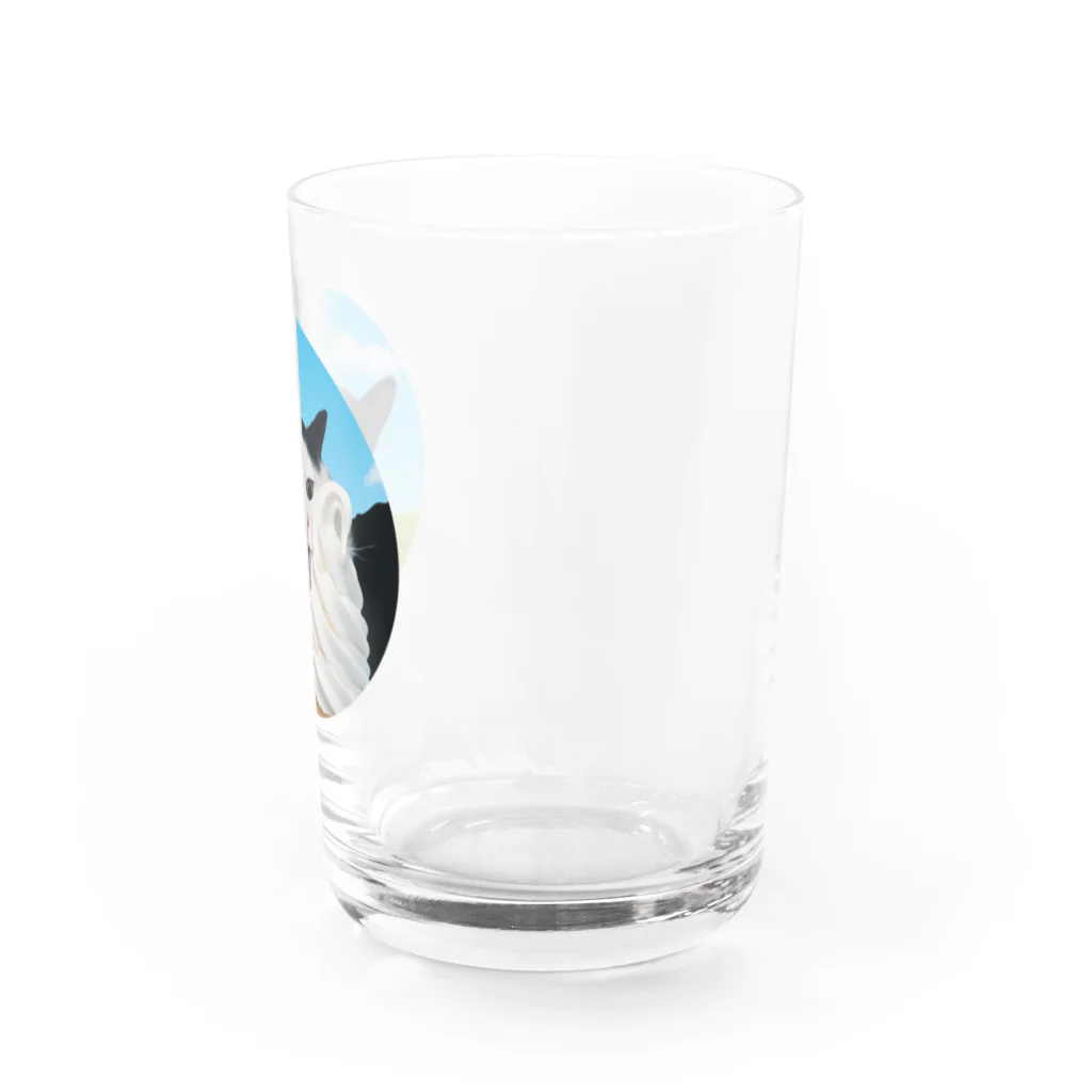 キボウノヒカリのmanmaruchan Water Glass :right