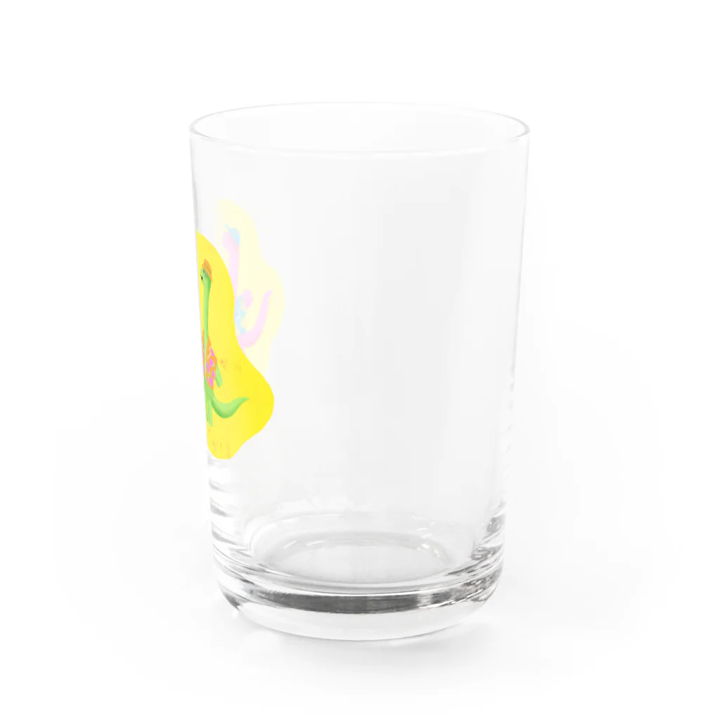 kotomo_eの夏サウルスたち Water Glass :right