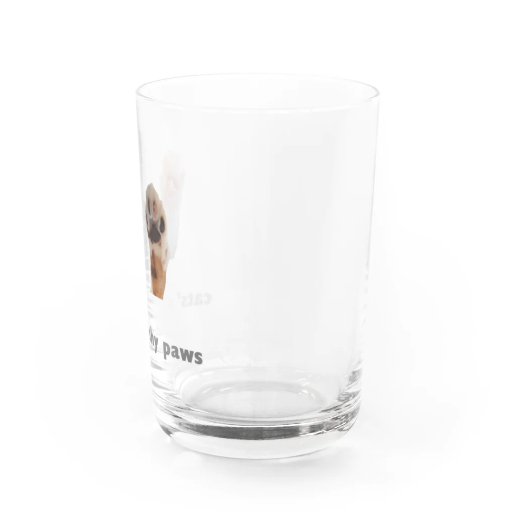 ララビビにゃんSHOPのリアルもふもふ肉球 Water Glass :right