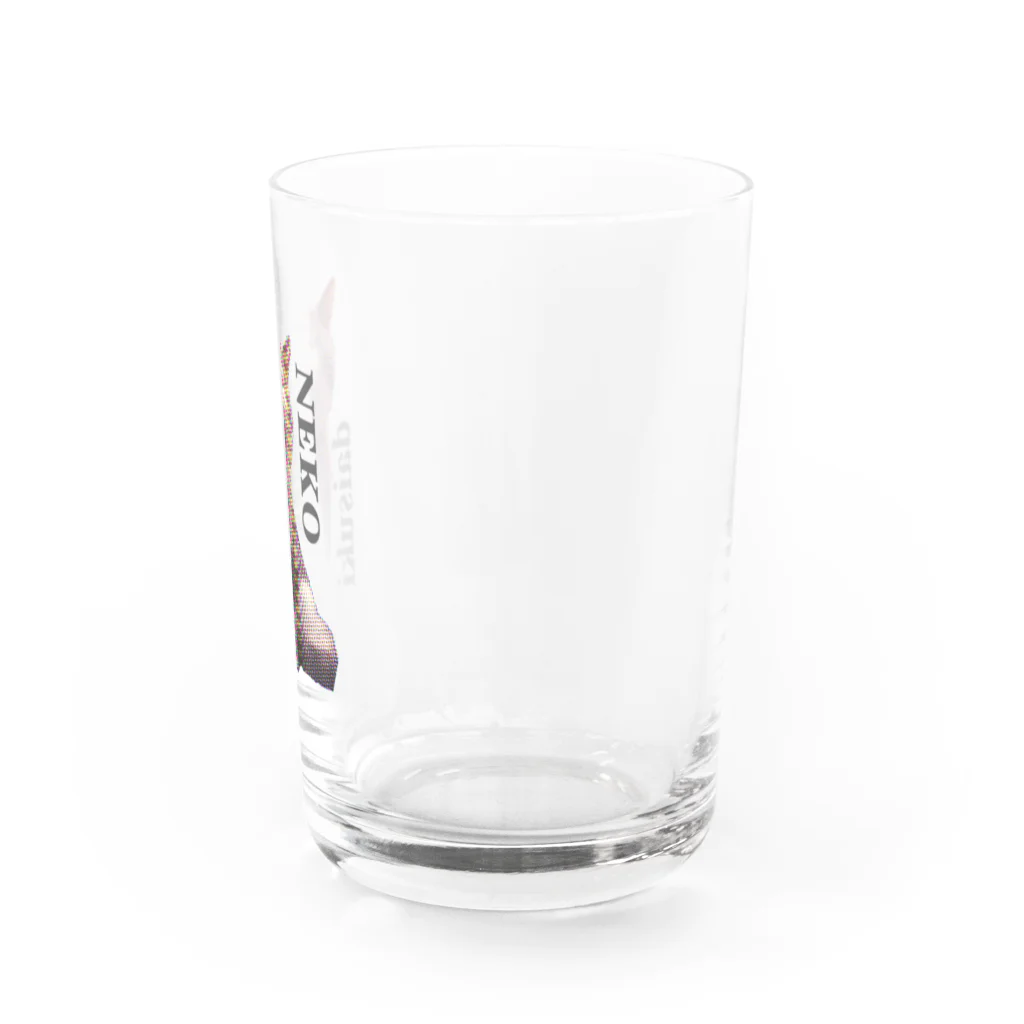 メリアさんがいっぱいのあくびneko daisuki Water Glass :right