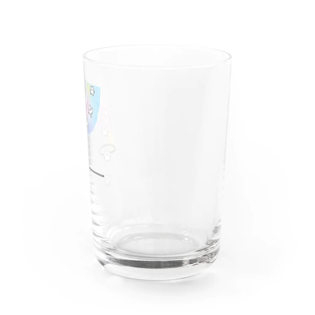 chocosshi shopのつらなりねこ Water Glass :right