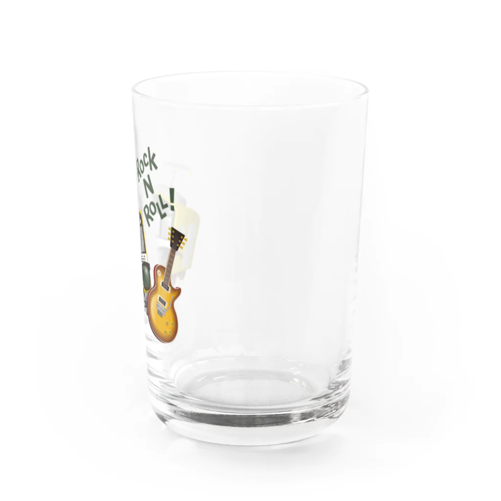 Train Kids! SOUVENIR SHOPの黄色い電車 「 音楽大好き ! 」 Water Glass :right