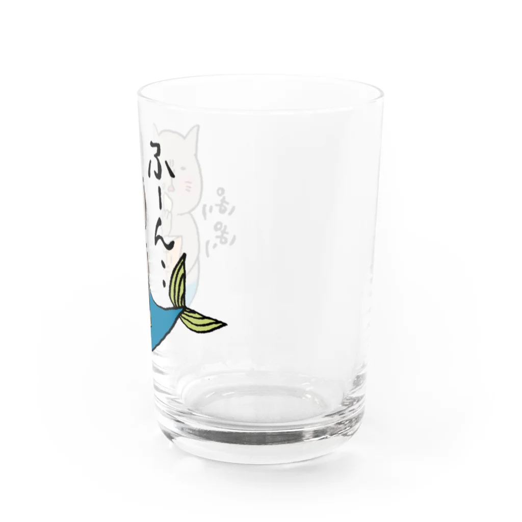 唐草ヒョウのまぐろぺす ふーん Water Glass :right