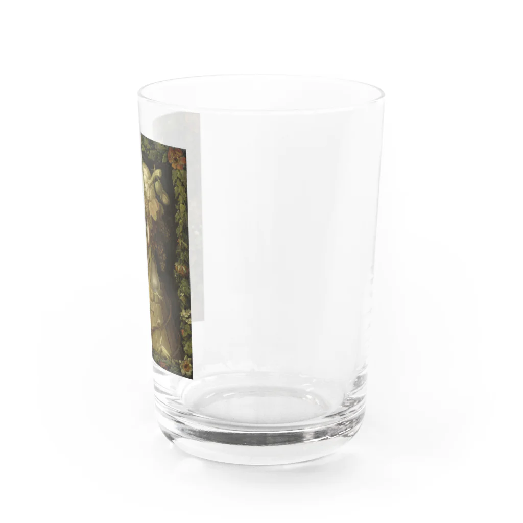 世界の絵画アートグッズのジュゼッペ・アルチンボルド 《秋》 Water Glass :right