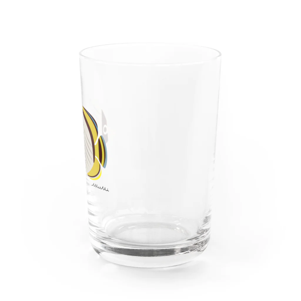 Astrio SUZURI店のフライチョウチョウウオちゃん Water Glass :right