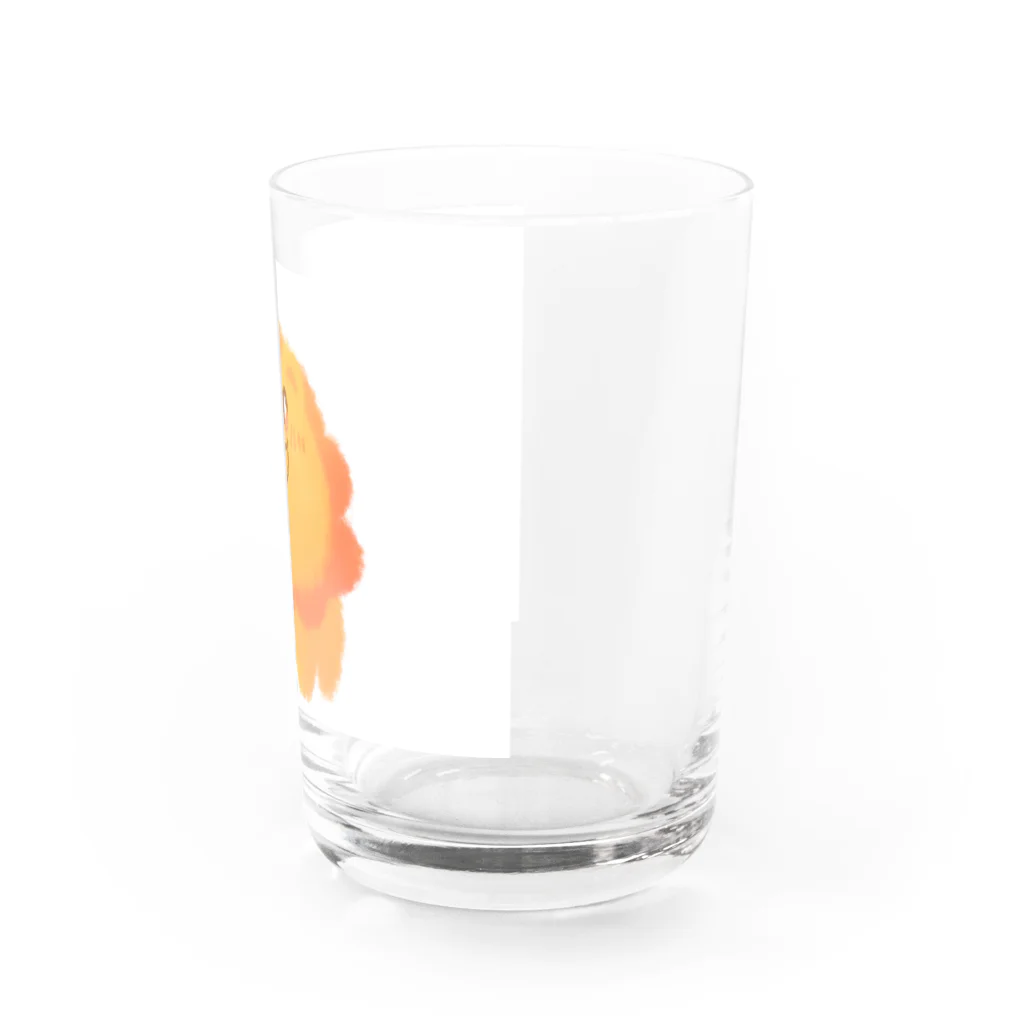 ふわ毛のきらきらいおんさん Water Glass :right