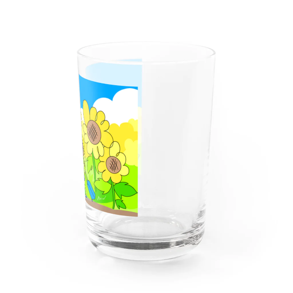 canyouの向日葵のおんなのこ Water Glass :right