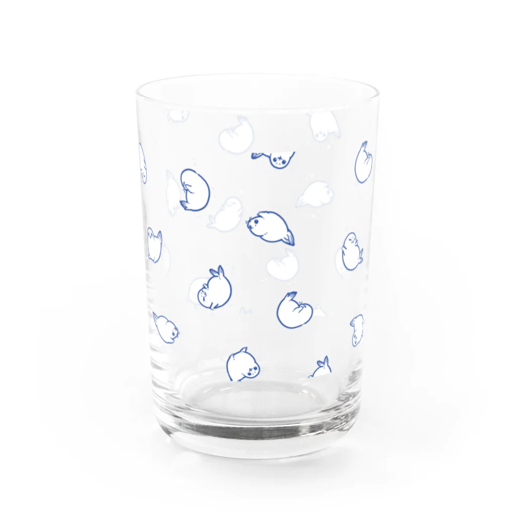 BARE FEET/猫田博人の超架空アザラシ・ブルー Water Glass :right