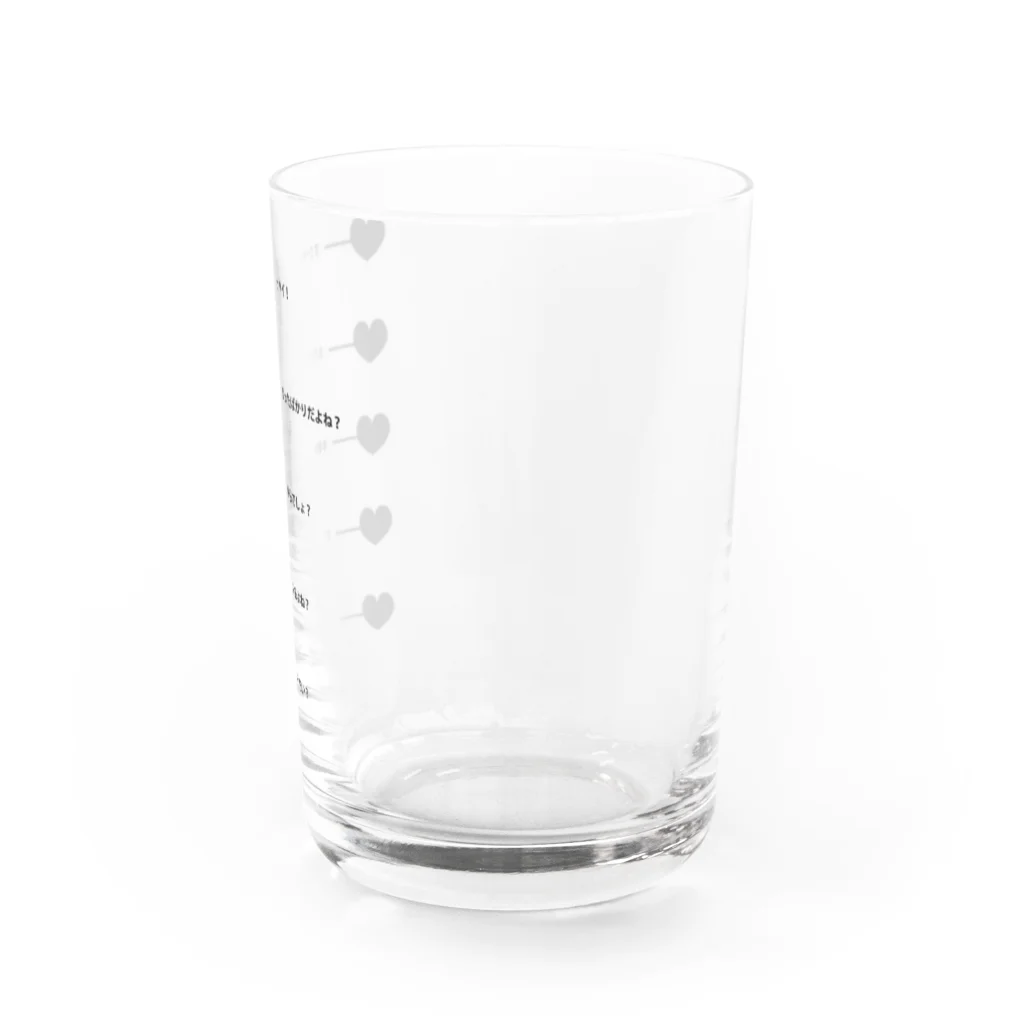 りりすのらくがきちょうのちょっとセクシーに感じるグラス Water Glass :right