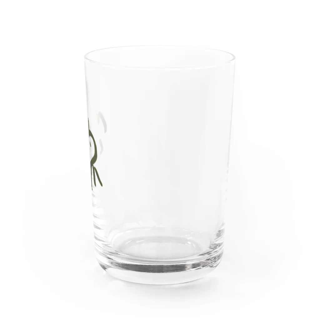 思ったより世界は早くてのポストイットネコ Water Glass :right