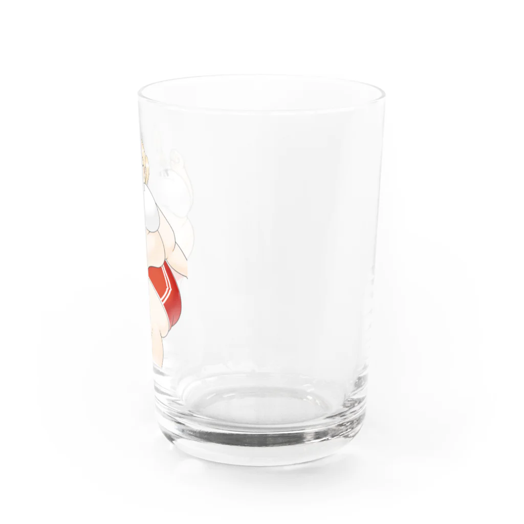 もぶ(留年)のだにくちゃん Water Glass :right