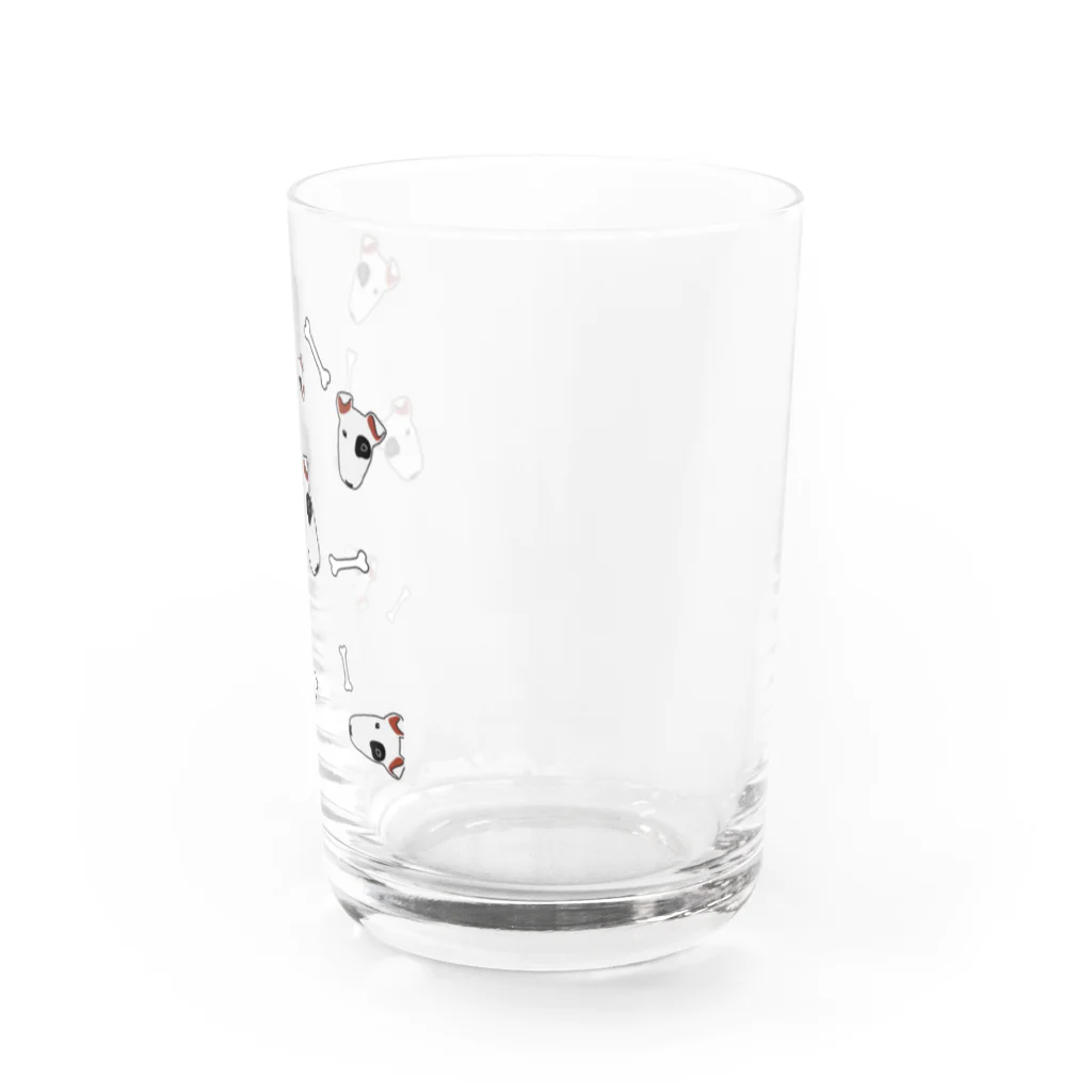 ぴらななショップのブルテリアくん Water Glass :right