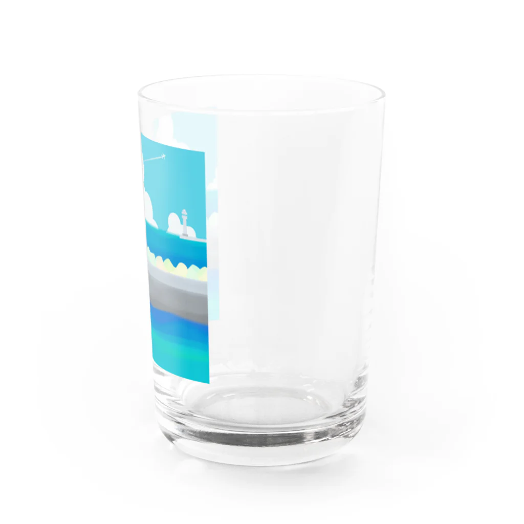 にんじんちびこのお気に入りの海岸 Water Glass :right