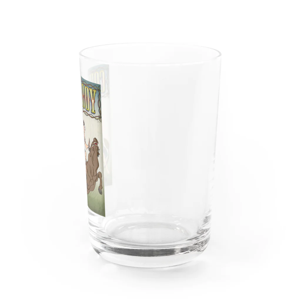 nidan-illustrationの"cow boy"(武者絵) #1 Water Glass :right