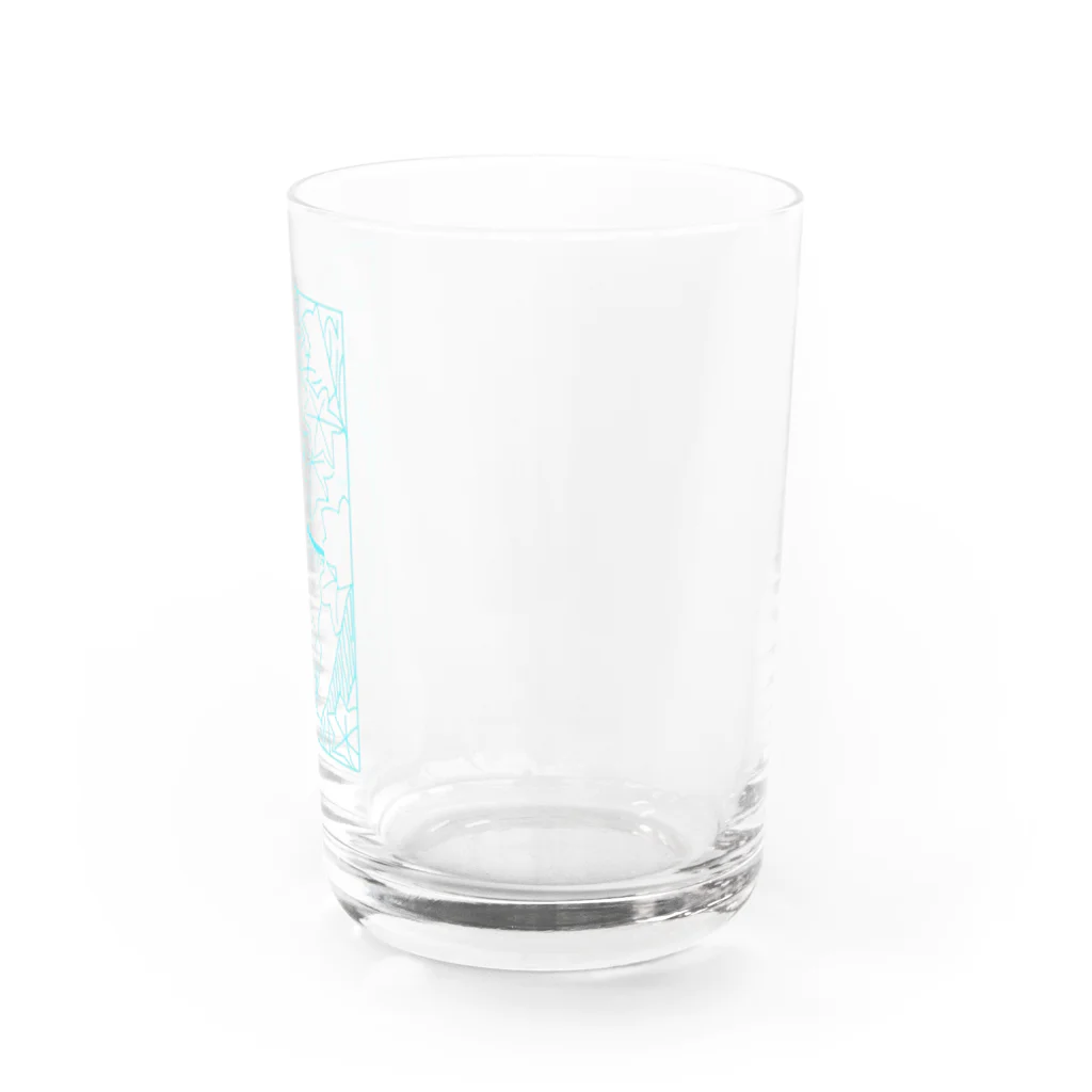 a-s-kの花札　紅葉に鹿 Water Glass :right