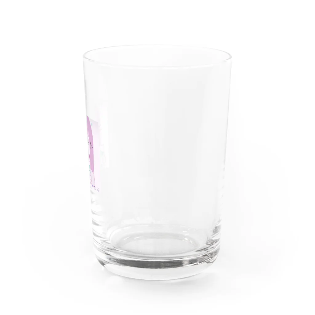 にゃんにゃん爆発広場の蛙化現象ちゃん Water Glass :right