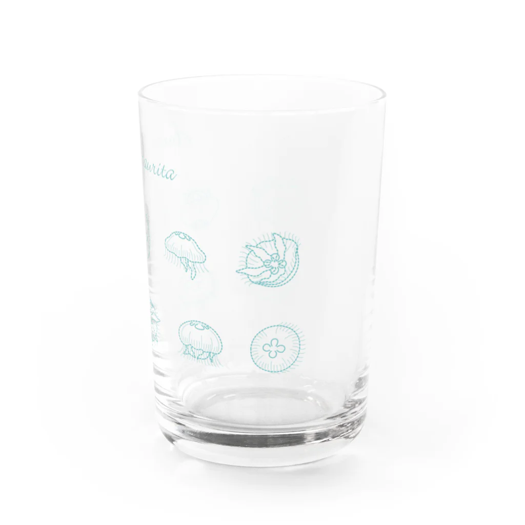 Hi*roomのステッチ風のミズクラゲ Water Glass :right