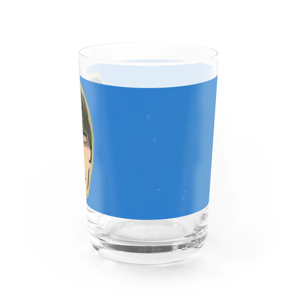 momohokusaiの悟りを開いた夫 Water Glass :right