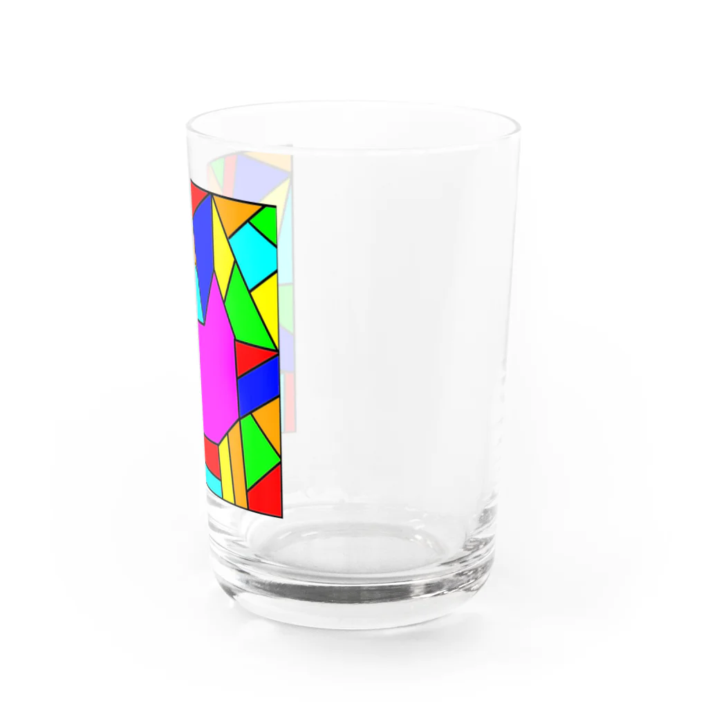 I’m SIURSIRUのステンドグラス風ニャンコグラス グラス右面