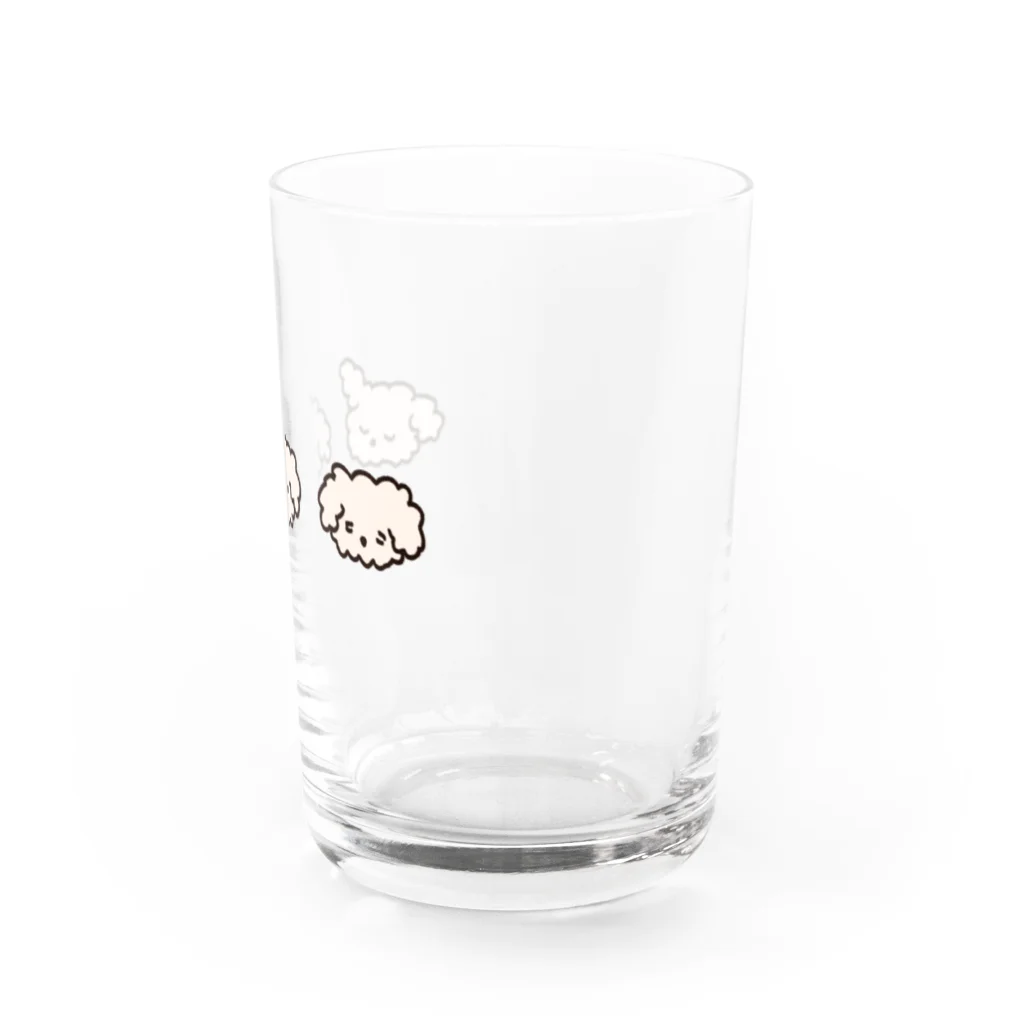 自由のふわふわいぬ Water Glass :right