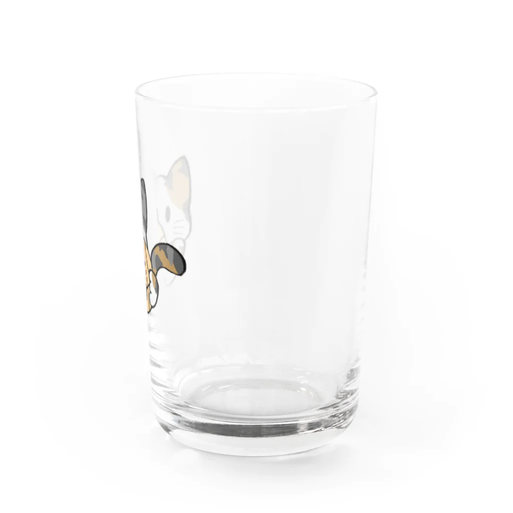 グリヴェール森の雑貨のねこ【ミケ】 Water Glass :right