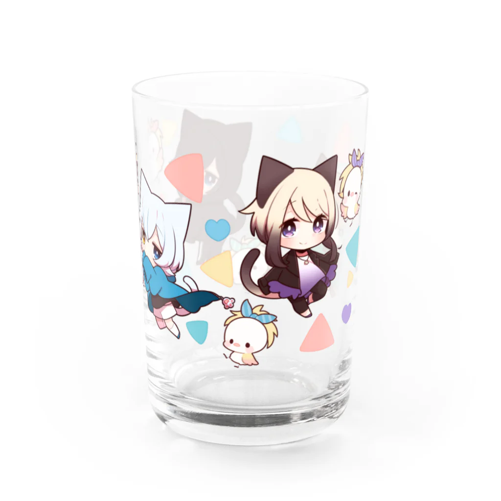 佐治の猫少年とあるトリ Water Glass :right