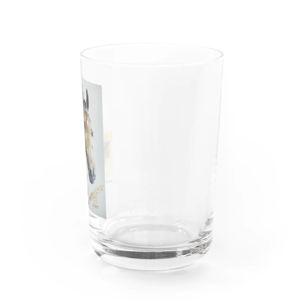 永久凍土の国の白夜の黄金の馬２０２１ Water Glass :right