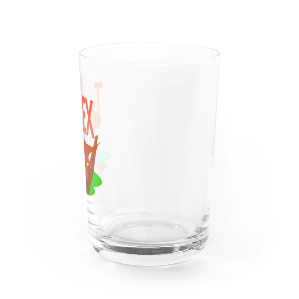 🕷Ame-shop🦇のT-REX（原色バージョン） Water Glass :right