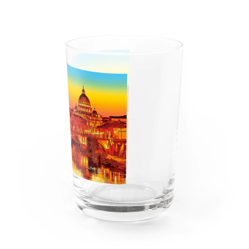GALLERY misutawoのイタリア ローマの夕暮れ Water Glass :right