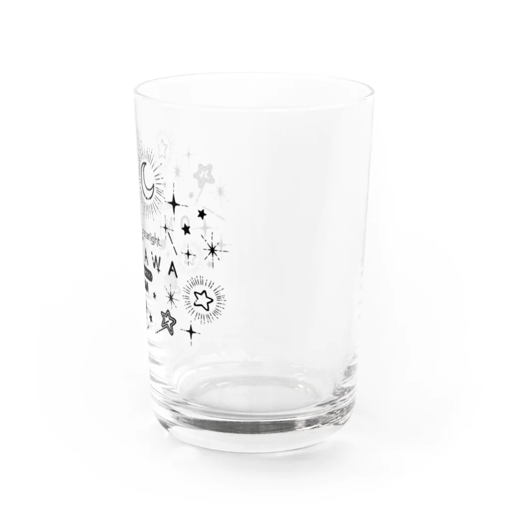 紗ノさん家のONIKAWA Tシャツ（白) Water Glass :right