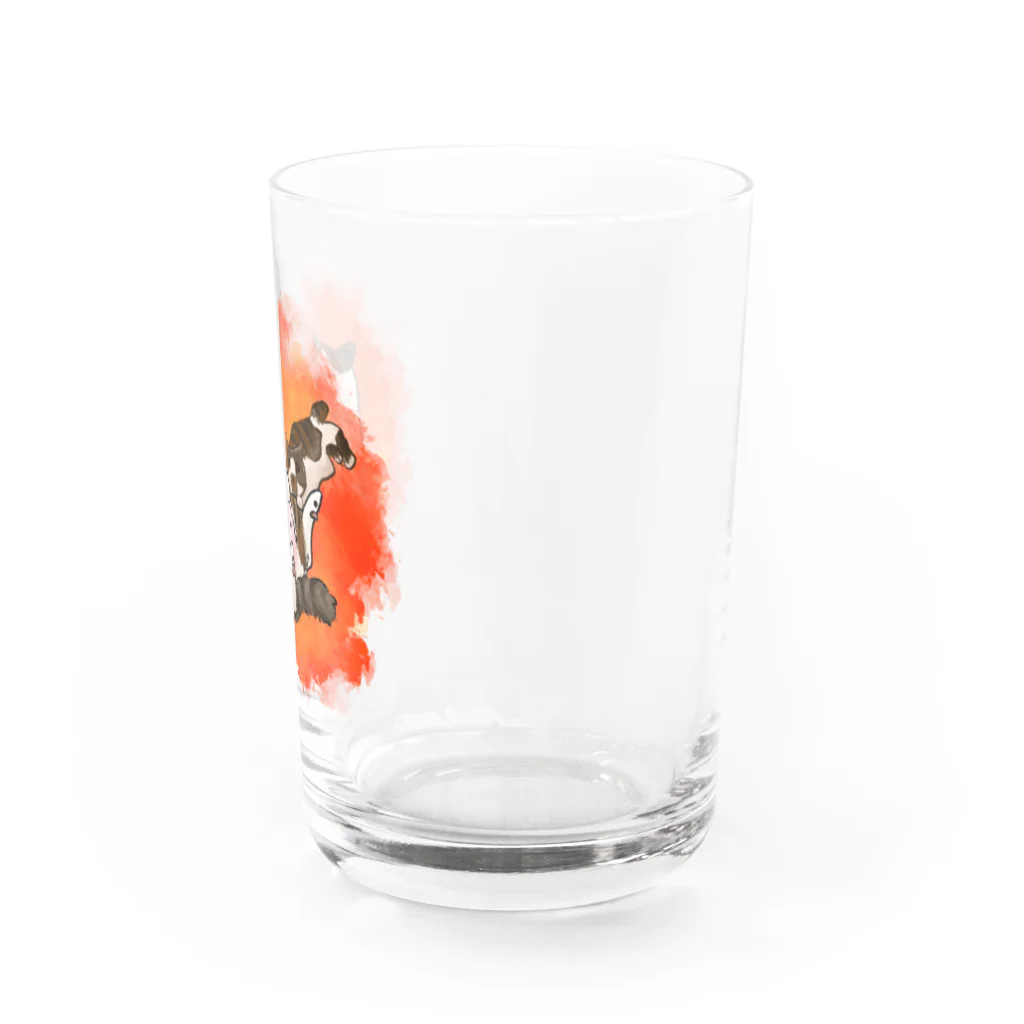 ねこじいショップのでぶねこーずグラス Water Glass :right