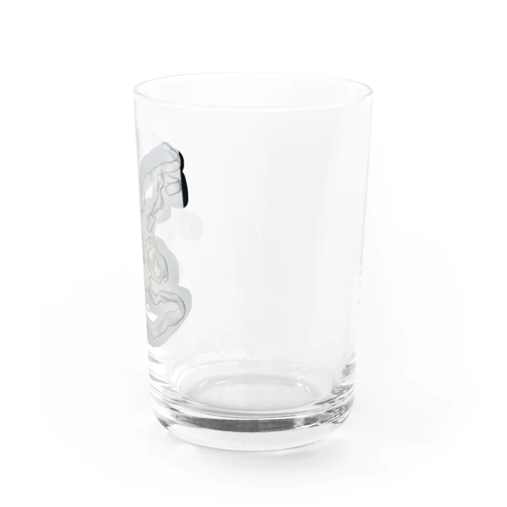 handy mesh pouchの考えごとのお土産_タコのスカルプチャー Water Glass :right