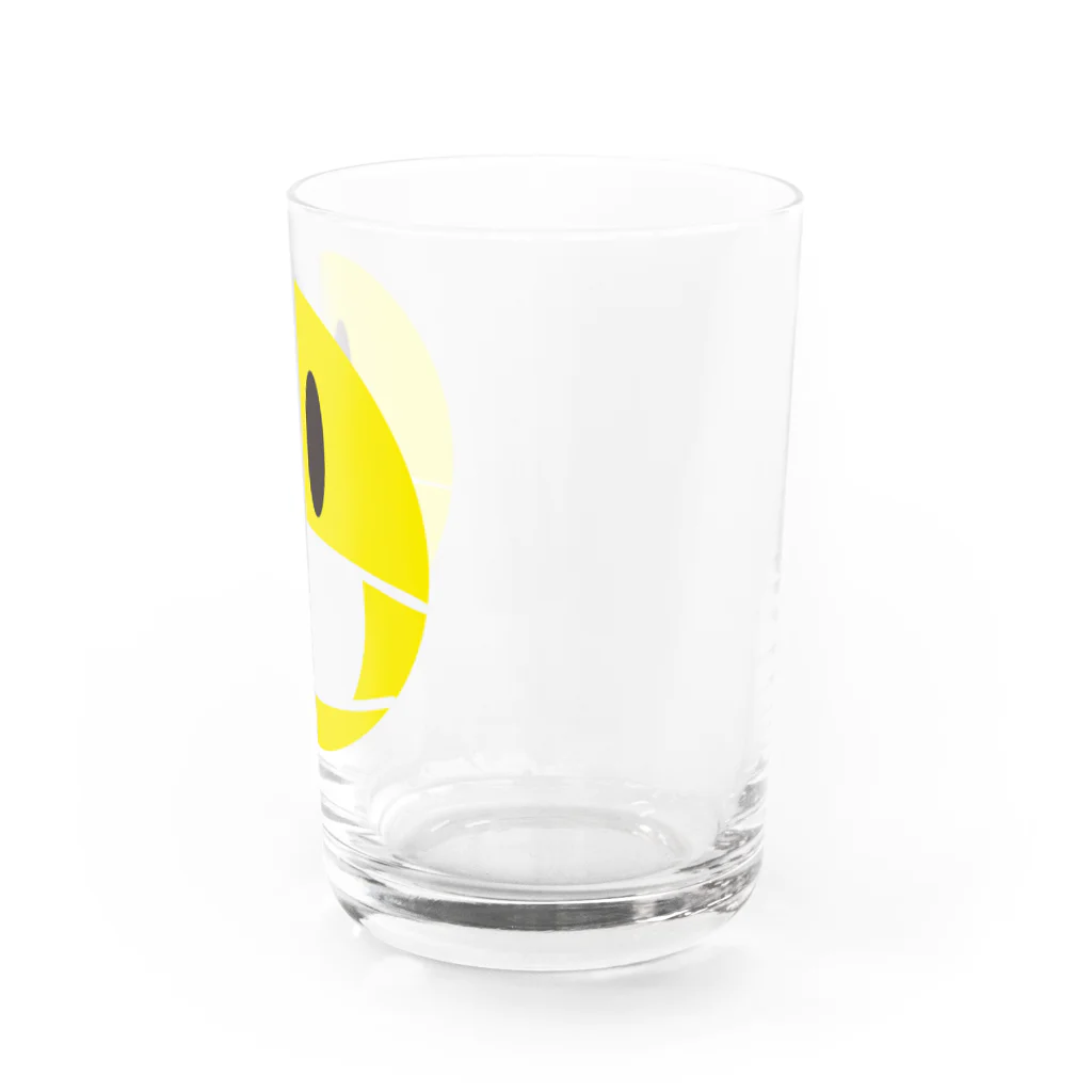 DRIPPEDのマスクをしたスマイリーフェイス Water Glass :right