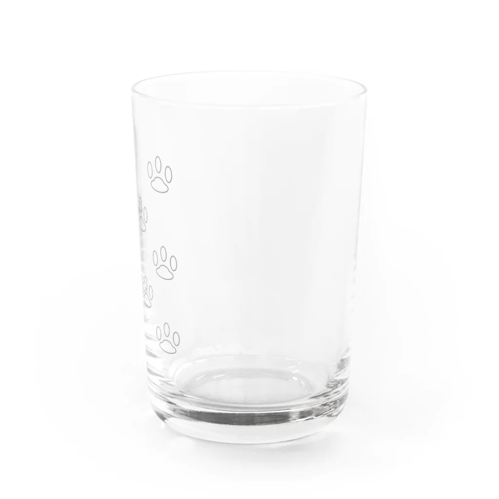 柚子きゃべつの猫の足跡 Water Glass :right