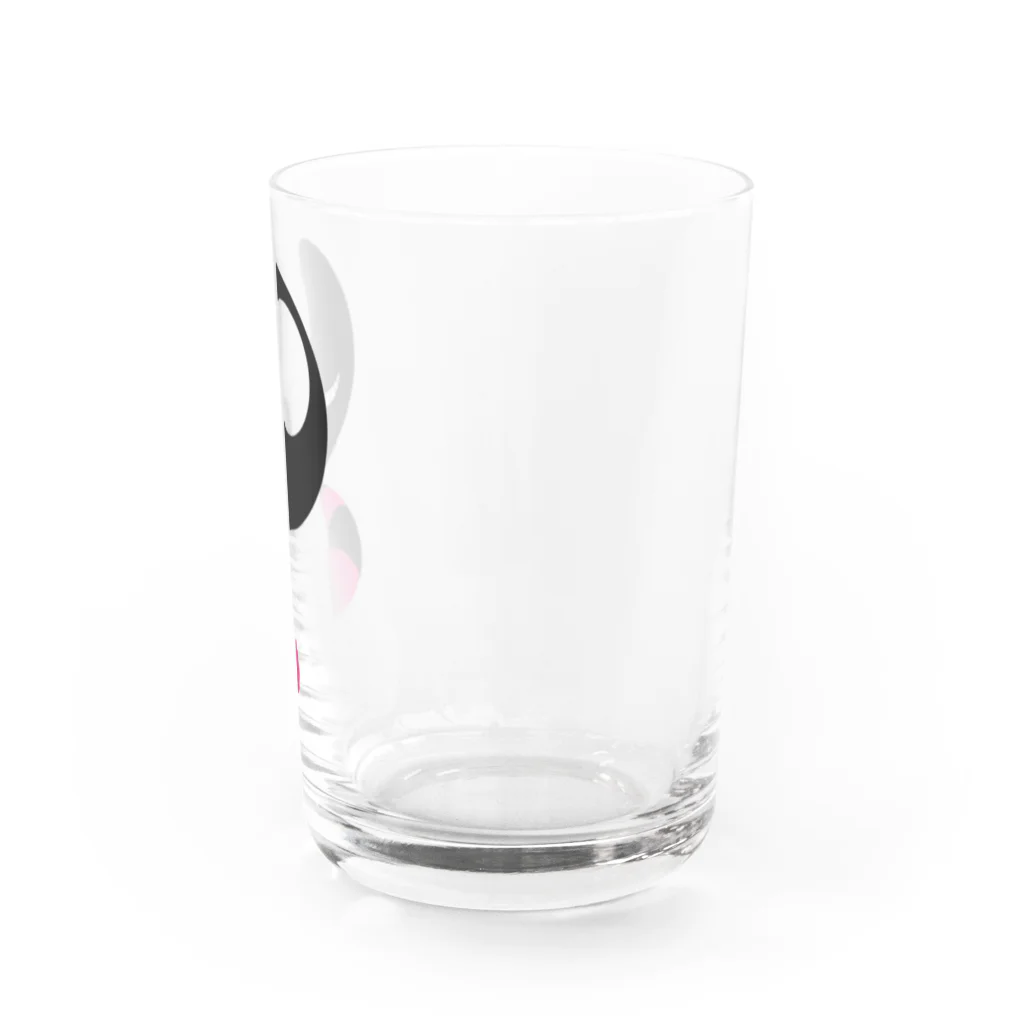 Aurua-grey-rootのピンクチェシャ猫 Water Glass :right