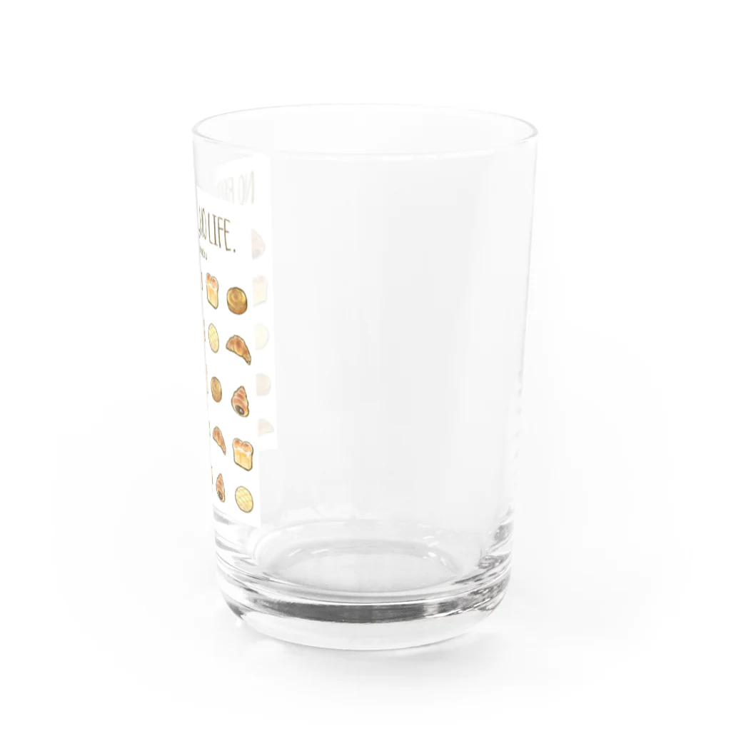 石丸沙織のNo Bread,No Life.(人物無し不透明版) Water Glass :right