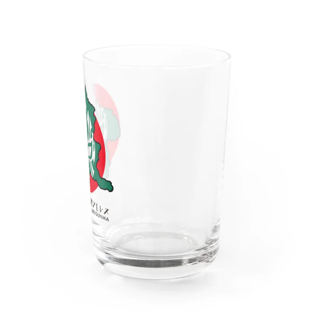 覆面MANIA＆CMLLの群馬覆面プロレス（黒文字） Water Glass :right